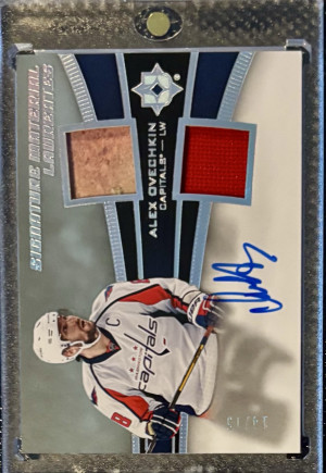 Alexander Ovechkin 2015-16 Ultimate Signature Material Laureates /15 front