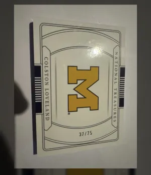 Colston Loveland (RPA) Numbered To 75 back