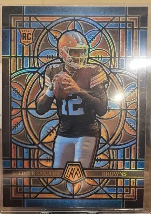 Shedeur Sanders Jumbo Stained Glass 2025 Mosaic #7 (RC) front