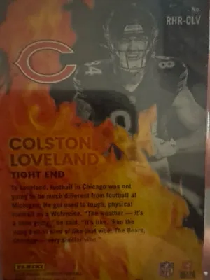 Colston Loveland (Red Hot Rookie) back
