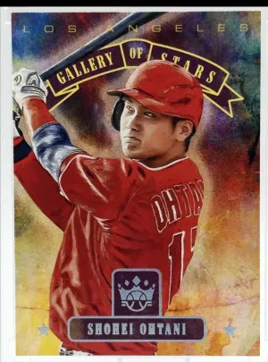 SHOHEI OHTANI ROOKIE "GALLERY OF STARS" 2018 PANINI DIAMOND KINGS #GS-11 ANGELS (RC) front