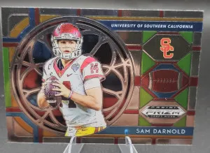 2019 Panini Prizm Draft Picks Stained Glass Sam Darnold front