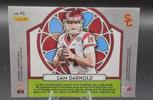 2019 Panini Prizm Draft Picks Stained Glass Sam Darnold back