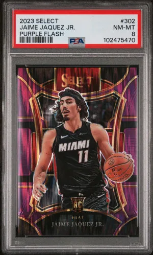 2023 Panini Select Jaime Jaquez Jr. Purple Flash front