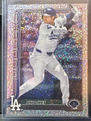 Shohei Ohtani 2025 Topps Series 1 CELEBRATIONS CONFETTI SPARKLE SP! DODGERS! front