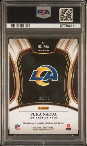 2023 Puka Nacka Select Rookie Signatures Maroon /75 Low Pop! back
