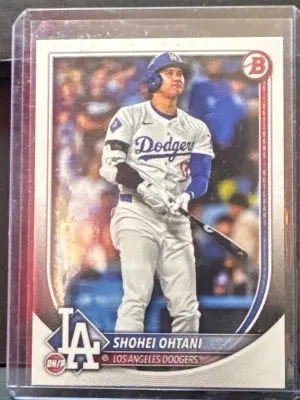 2025 Bowman Shohei Ohtani #17   -   Los Angeles Dodgers   -  "4 Time MVP" front