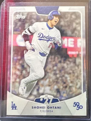 2024 Topps SHOHEI OHTANI 50/50 CARD #43 - HR #27 front