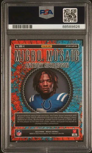 2023 Panini Mosaic Micro Mosaic Anthony Richardson back