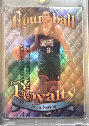 1998-99 Topps Allen Iverson Roundball Royalty Refractor #R4 76ers front