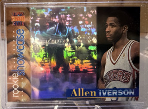 1996-97 Stadium Club Allen Iverson Rookie Showcase RC #RS25 76ers front