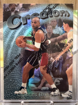 Charles Barkley 0731/1090 Rockets - Suns - 76ers 97-98 Finest Refractor #304 front