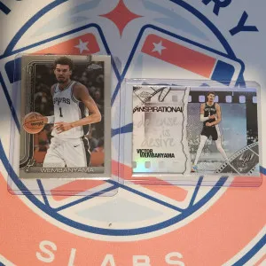 Wembanyama Pair Topps Chrome front