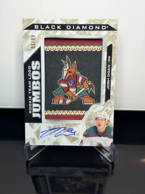 2024-25 Black Diamond Team Logo Jumbo Rookie Auto /99- Josh Doan front