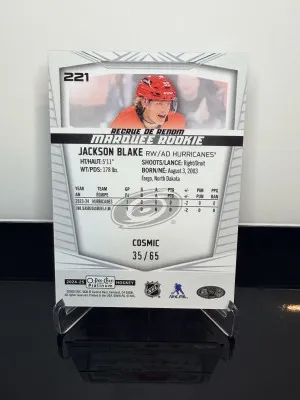 2024-25 O Pee Chee Platinum Cosmic Rookie /65- Jackson Blake back