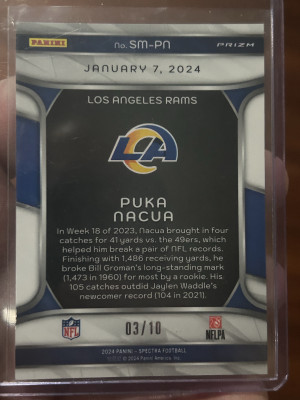 24 Spectra Spectacular Moments /10 Puka Nacua back