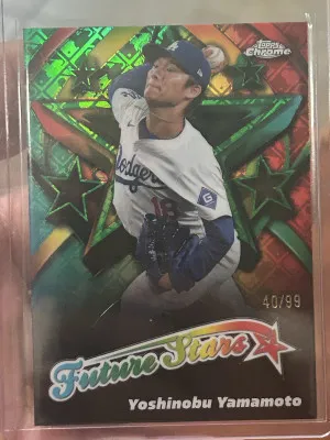 25 Topps Chrome Future Stars /99 Yoshinobu Yamamoto front