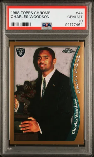 1998 Topps Chrome Charles Woodson front