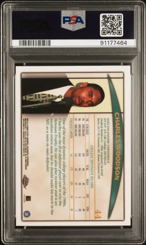 1998 Topps Chrome Charles Woodson back
