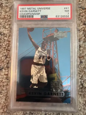 1997 Metal Universe Championship Kevin Garnett Championship front