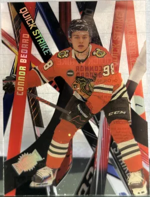 Connor Bedard (RY) SSP 2023 SkyBox Metal Universe Quick Strike: #QS-31 front