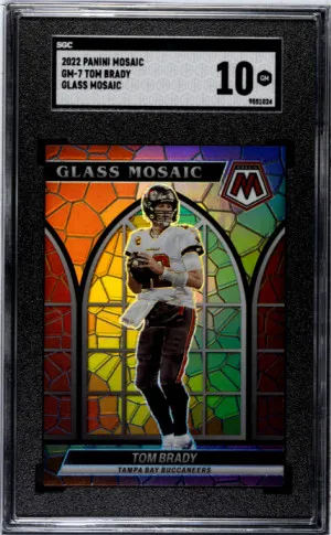 2022 Panini Mosaic Tom Brady SGC 10 front