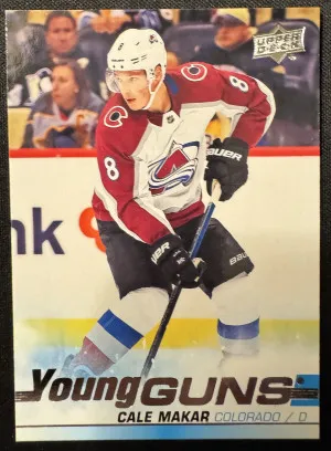 2019-20 Upper Deck Cale Makar Young Guns front