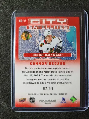 Connor Bedard City Satellites /99 back