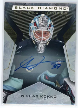 2025-26 Black Diamond Niklas Kokko Futures Autograph 64/99 #BDR-NK front