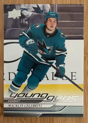 Macklin Celebrini 451 Young Guns RAW front