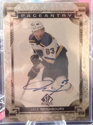 2024-25 SP Authentic Pageantry Jake Neighbours Auto front