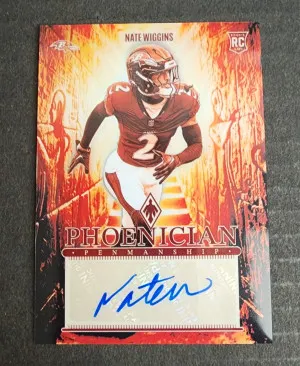 2024 Panini Phoenix Nate Wiggins Phoenician Penmanship Autographed Rookie front