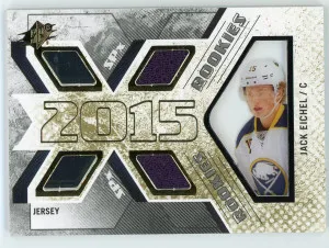 2015-16 SPx Jack Eichel Jersey Rookie Card 193/399 front