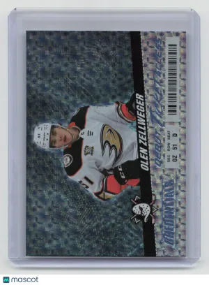 2025 UD Credentials Debut Ticket Access Olen Zellweger #134 Horizontal Rookie front