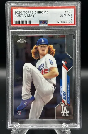 2020 Topps Chrome Dustin May front