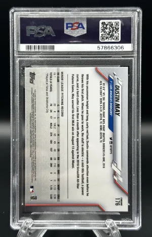 2020 Topps Chrome Dustin May back