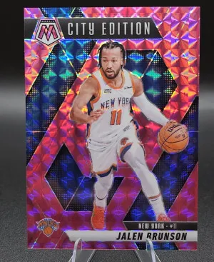2024 Panini Mosaic Jalen Brunson #284 Pink Camo/175 front