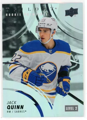 2022-23 UD Trilogy Jack Quinn Rookie /699 Level 2 front