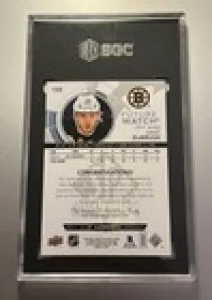 2017-18 SP Authentic Future Watch Auto #155 Jake DeBrusk /999 SGC 9.5 MT+ back