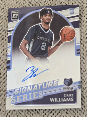 Ziaire Williams 2021-2022 Donruss Optic Signature Series front