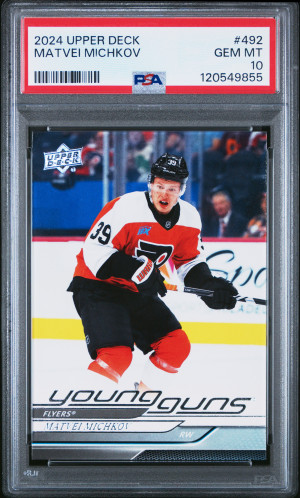 2024 Upper Deck Matvei Michkov Young Guns front