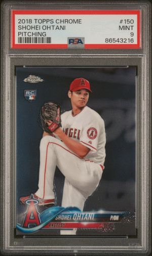 2018 Topps Chrome Shohei Ohtani Pitching front