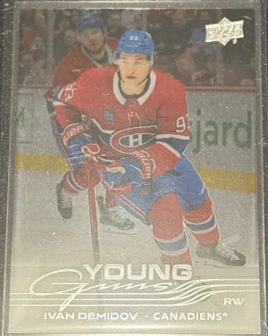 2025-26 UD Series 1 Ivan Demidov Young Guns Clear Cut front