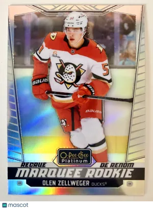 2025 Upper Deck O-Pee-Chee Platinum Olen Zellweger Rainbow Rookie front