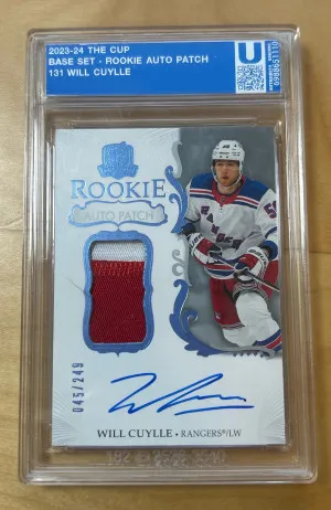 2023-24 The Cup Will Cuylle Rookie Patch Auto /249 front