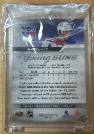 2023-24 Will Cuylle Young Guns Outburst back