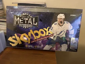 2021-22 Metal Universe Skybox Hockey Hobby Box front