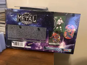 2021-22 Metal Universe Skybox Hockey Hobby Box back