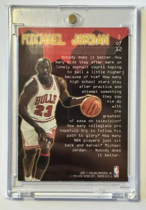 1995-96 Fleer Ultra Michael Jordan Jam City Hot Packs  #3 back