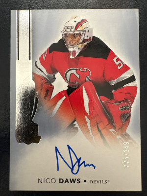 Nico Daws, 2021-22 The Cup, Rookie Autograph /249 front